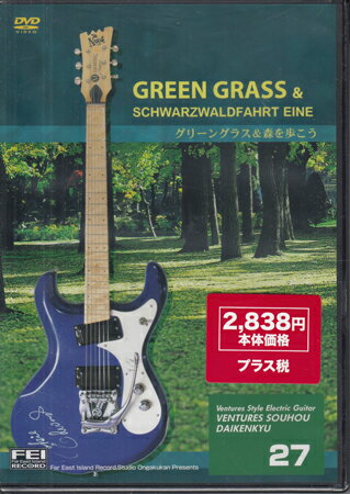 【ストーリー】【グリーングラス】リフレッシュしたベンチャーズサウンドをノーキースタイルで。厚みのあるサビの出し方。ノリ方。コード進行の妙。 【森を歩こう】さわやかな音質作り。ボブボーグルスタイルのピッキングとノーキースタイルの融合。【特典内容】タイトルベンチャーズ奏法大研究27監督出演者加藤博啓受賞・その他発売日2005年11月25日発売元・レーベルFEIレコード千野出版仕様メディア形態DVDリージョンコードAll言語字幕収録時間70分＋25分JANコード4948667701556製品コードFEI-DV155