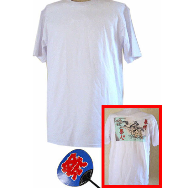 Rakuten - 半袖Tシャツ（武者柄）L・LL寸　カラー：白
