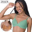 2RIOS ドイスヒオス◆ブラジル 下着 インナーウェア ブラジリアンランジェリー ブラジャー パットあり ノンワイヤー ストラップ調整可能 サイドボーン 大きめサイズ Tシャツブラ 2r-82258(4)