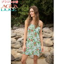 【均一SALE】AGUA DOCE アグアドーセ ブラジリアン水着 南国タニカル柄 花柄 ワンピース ドレス ad-13436