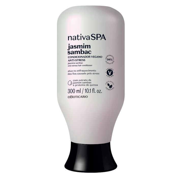 オ ボチカリオ ナチーバスパ コンディショナー JAS ジャスミン◆oBoticario NATIVA SPA CONDICIONADOR ANTI-STRESS JASMIM SAMBAC 300ml