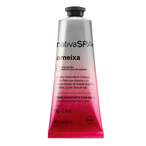 オ・ボチカリオ ナチーバ スパ エキゾチック ハンドクリーム アメーシャ プルーン oBoticario NATIVA SPA CREME HIDRATANTE PARA MAOS AMEIXA 75g