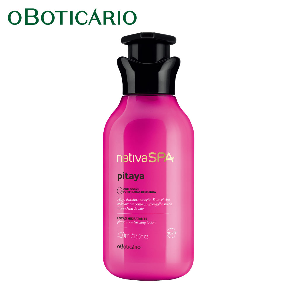 オ・ボチカリオ ナチーバスパ ボディローション PTY ドラゴンフルーツ◆OBOTICARIO NATIVA SPA LOCAO HIDRATANTE PITAYA 400ml