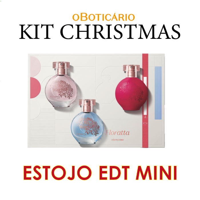 オ・ボチカリオ クリスマスギフト オードトワレ ミニ フロラッタローズ ブルー フローレスシークレット◆OBOTICARIO CHRISTMAS GIFT ESTOJO EDT MINI FLORATTA ROSE BLUE FLORES SECRETS