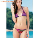【均一SALE】CIA.MARITIMA カンパーニャマリッチマ◆ブラジル ブラジリアンビキニ インポート水着 三角ビキニ ボーダー ブラジリアンカット チェー...