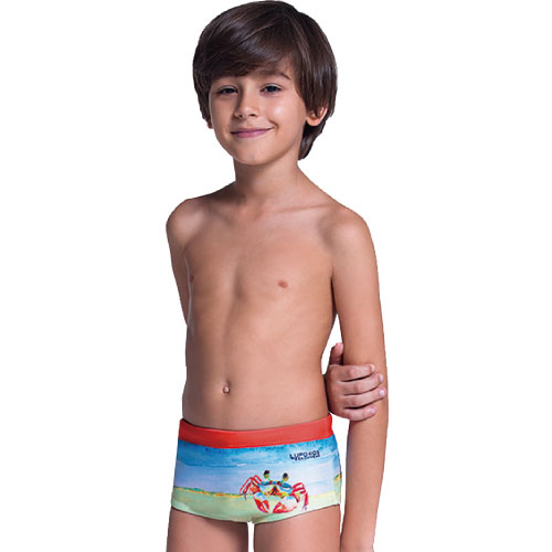 LUPO ルポ◆ブラジル ブラジルスイムウェア キッズ 男児 パンツ 水着 ボクサーパンツ カニ 海 lio28965