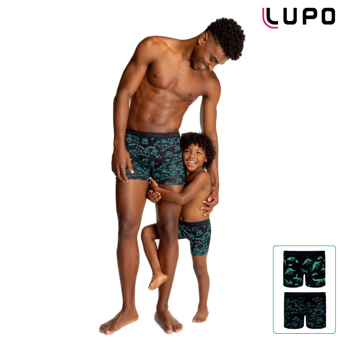 LUPO ルポ◆ブラジル ブラジルランジェリー パンツ 下着 キッズ 男児 ショーツ ボクサー 恐竜 ゴースト ..
