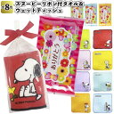 【スヌーピーリボン付タオル&ウェットティッシュ】snoopy タオル ハンカチ ラッピング済 ウエットティッシュ プレゼント リボン付 スヌーピー 景品 粗品 ...