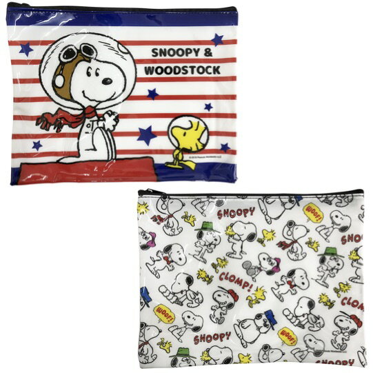 【スヌーピー　A5ポーチ】景品 粗品 小物ポーチ ファスナーポーチ snoopy