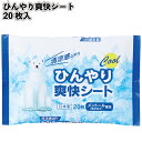 送料無料】【ひんやり爽快シート20枚入 100個セット】ひんやり 爽快 シート 景品 粗品 プチギフト 記念品 プレゼント ノベルティ 二次会 退職 転勤 異動...
