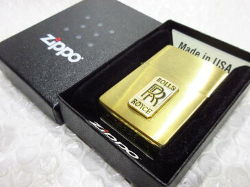 ロールスロイス Zippo 真鍮製ジッポライター/ゴールド