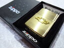 シボレー・ボウタイ(CHEVROLET BOW TIE)のエンブレムロゴがデザインされた、Zippo/ジッポ社のライター(ケース入り)です。真鍮製ゴールドのボディとエンブレムとのコンビがとてもキレイです。実際に使用されても、コレクションとしてディスプレイされても宜しいかと思います。ジッポ社のGUARANTEEカード(保証書)も付属されています。※表示価格は、品物・1点の金額です。　