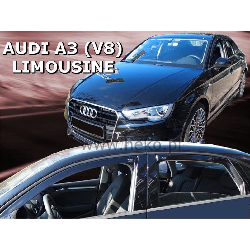 アウディ/AUDI A3(8V)/セダン ドアバイザーF＆Rset【Team HEKO/ヘコ製】