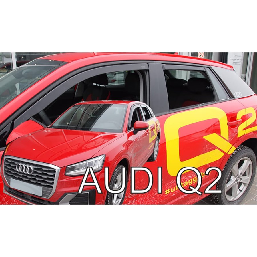 アウディ/AUDI Q2(GA)/SUV ドアバイザーF＆Rset【Team HEKO/ヘコ製】
