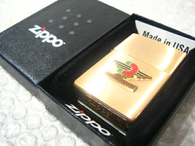 ドゥカティ Zippo/真鍮製ジッポライター DUCATI 【ZIPPO】