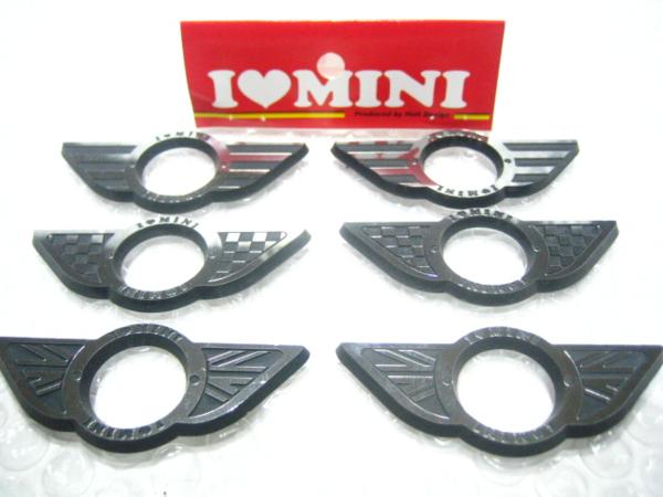 MINI R50/R53・R55/R56 ドアロックウイング・ブラックレーベル/I LOVE MINI【HALT DESIGN】