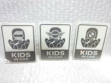 ◎欧州車用@◎KIDS IN CAR・キッズ乗車中ステッカー◎