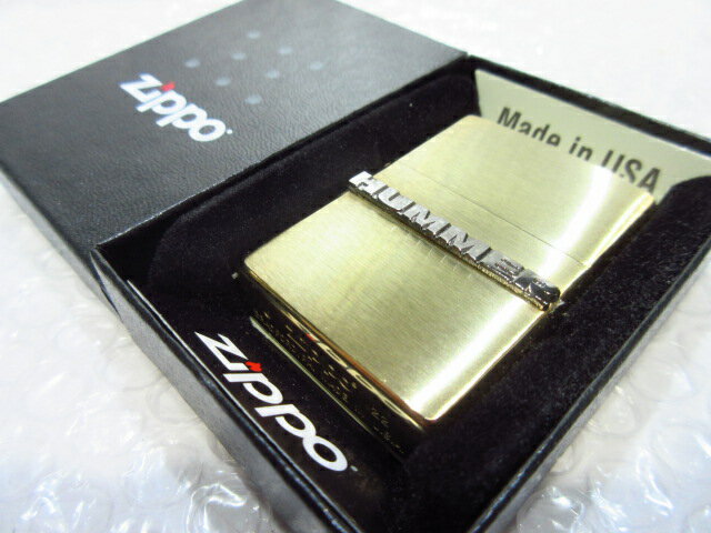 ハマー Zippo 真鍮製ジッポライター/ゴールド HUMMER