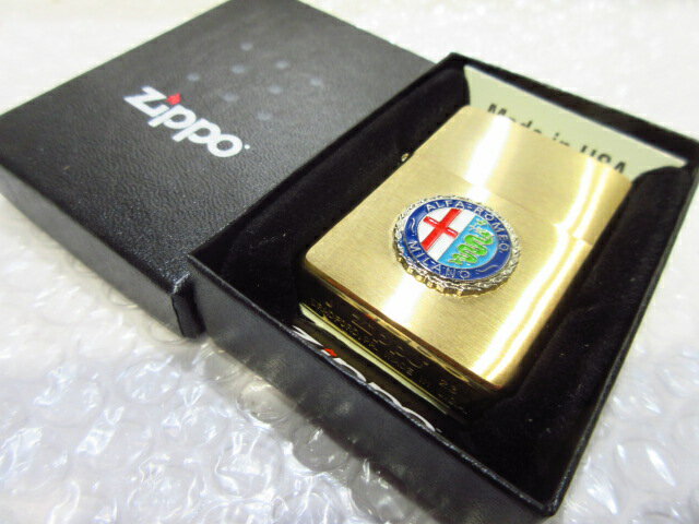 アルファロメオ Zippo/真鍮製ジッポライター ALFA-ROMEO【type3】