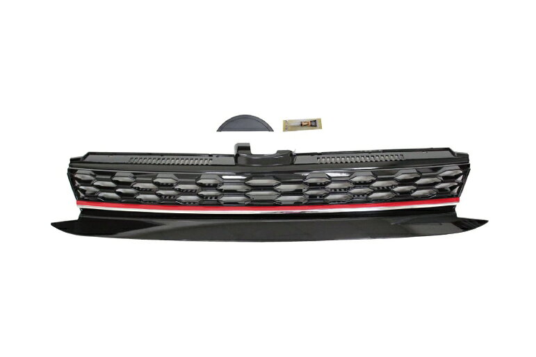 VW ゴルフ7.5(GOLF7.5) マークレスグリル/グロスブラック&レッドライン