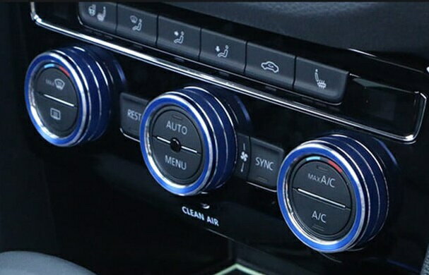 Rakuten - VW ゴルフ7/ゴルフ7.5 アルミ・オートエアコン ダイヤルベゼル【AutoStyle】