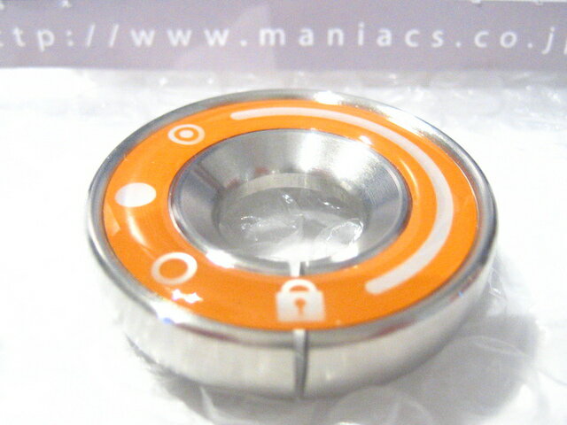 ●VW＆AUDI●maniacsキーベゼル/12オレンジ●