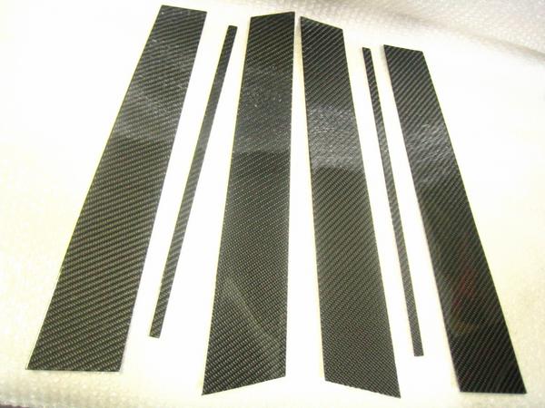 VW ゴルフ6(H.Back) BKリアルカーボン・ピラーパネル 6PCS【AutoStyle】