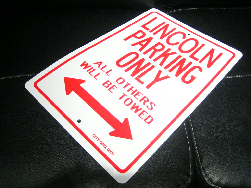 ☆リンカーン☆パーキングサインプレート☆LINCOLN☆