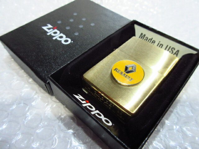 ルノー Zippo/真鍮製ジッポライター・ゴールド RENAULT