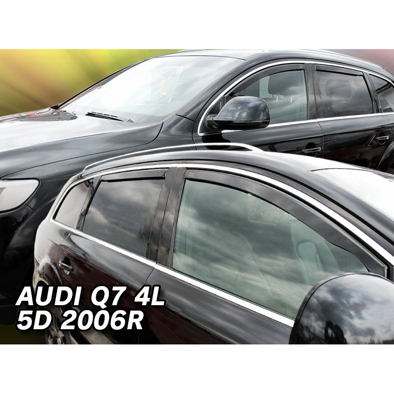 アウディ/AUDI Q7(4L)/SUV ドアバイザーF＆Rset【Team HEKO/ヘコ製】