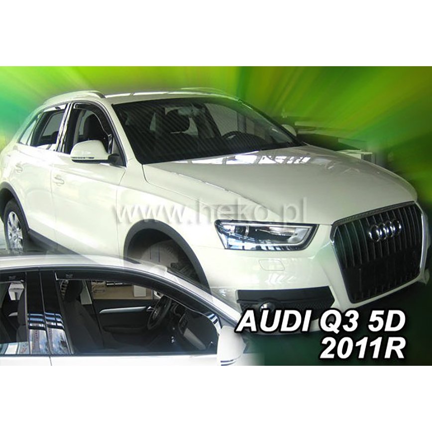 アウディ/AUDI Q3(8U)/SUV ドアバイザーF＆Rset【Team HEKO/ヘコ製】