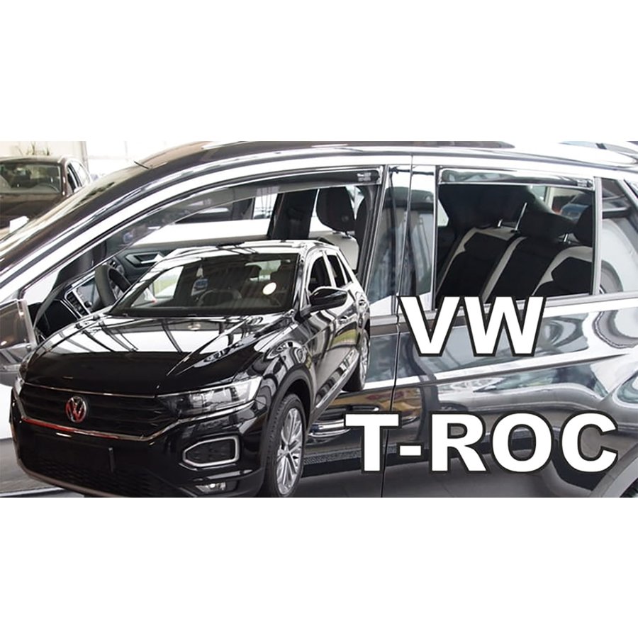 VW T-ROC/Tロック(A1) ドアバイザーF＆Rset【Team HEKO/ヘコ製】