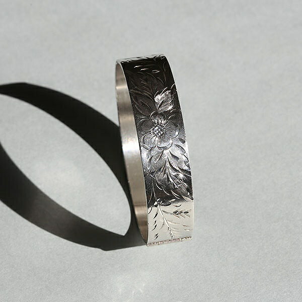 BRITISH VINTAGE1970s ZJ BIRMINGHAM HM SILVER BANGLE me01 br03
