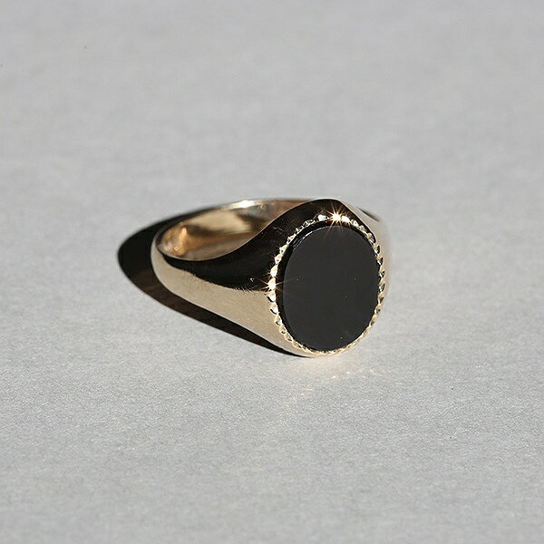 Other - VINTAGE BRITISH 1970 FM LONDON HALLMARKED BLACK ONYX 9CT/9K GOLD SIGNET RING JP20.5 me01 ri04