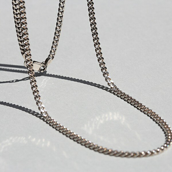 乐天商城 - UK & ITALY SC BIRMINGHAM HALLMARKED 3.4mm × 61cm STERLING SILVER CURB CHAIN NECKLACE ne02 me01 ch6