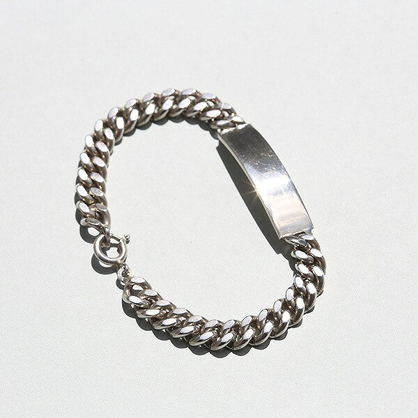 Other , Materials - ITALY VINTAGE c1960-70s UNOAERRE SILVER 800 ID BRACELET me01 br03