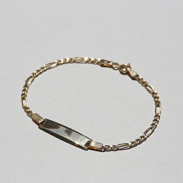 乐天商城 - UK IBB SHEFFIELD HALLMARKED DEADSTOCK 9CT/9K GOLD ID BRACELET me01 br03