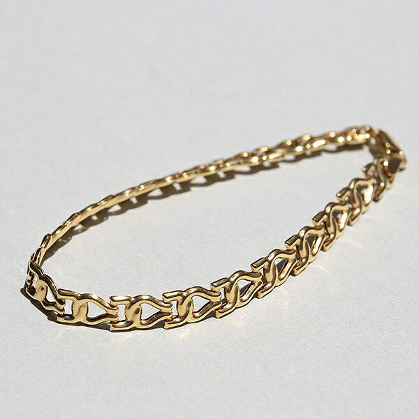乐天商城 - VINTAGE UK 1997 JJ SHEFFIELD IMPORT MARK 9CT/9K GOLD FANCY CHAIN BRACELET me01 br03
