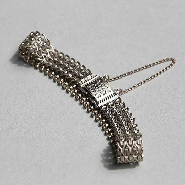 乐天商城 - UK VINTAGE 1980 JAM SHEFFIELD HALLMARKED STERLING SILVER MESH BRACELET me01 br03