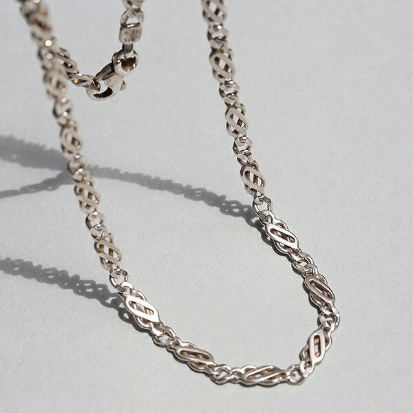 乐天商城 - UK & ITALY SHEFFIELD HALLMARKED 4.4mm × 46cm STERLING SILVER FANCY CHAIN NECKLACE ne02 me01 ch6