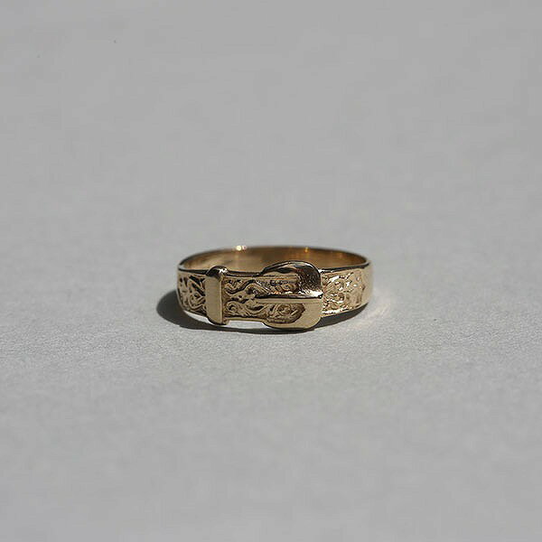 UK TJW SHEFFIELD HALLMARKED 9CT/9K GOLD BUCKLE RING JP11 me01 ri04