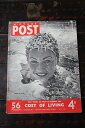 アメリカのLIFE誌と並びフォトジャーナリズム の先駆けとなったイギリスのライフマガジン「PICTURE POST」1938年創刊-1957年廃刊 第二次大戦から戦後の暮らし、歴史的瞬間を一流写真家の 写真で紹介した希少なマガジン。歴史、当時の暮らしぶりを視覚で理解する希少な資料です。 1949年9月10日号 COST OF LIVING　56ページ 年代物の為、落丁はございませんがホチキス針の錆によるページ外れ、小さな破れ、変色、シミ、汚れがございます。予めご了承下さい。 ・サイズ：25.5cm × 33.5cm