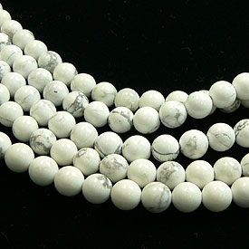 ハウライト ビーズ(6mm) 粒売り ばら売り 天然石・パワーストーン ビーズ