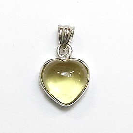 レモンクォーツペンダントトップハー...