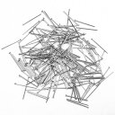 Tピン ステンレス製 長さ20mm/30mm 線径約0.7mm 20本入り メンズ/レディース 基礎パーツ シルバー