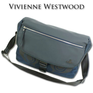 ヴィヴィアンウエストウッド Vivienne Westwood ナイロン/PU ショルダーバッグ メンズ ネイビー 紺 日本製