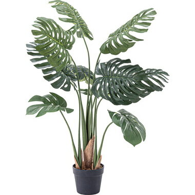 フェイクグリーン モンステラ 人工観葉植物 鉢 おしゃれ 大型 ディスプレイ グリーン