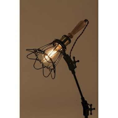 ライト デスクライト 卓上 電球 照明 LED対応 ブラック 黒 スチール シンプル インテリア レトロ おしゃれ