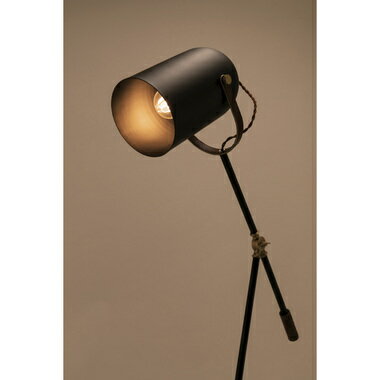 ライト スタンドライト 床置き 電球 照明 LED対応 ブラック 黒 スチール シンプル インテリア レトロ おしゃれ