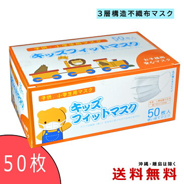 子供用 小学生 幼稚園児 マスク 50枚 在庫あり あす楽 小さめ 送料無料 使い捨てマスク